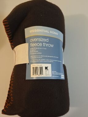 Oversized Chocolate Fleece Throw 50x70